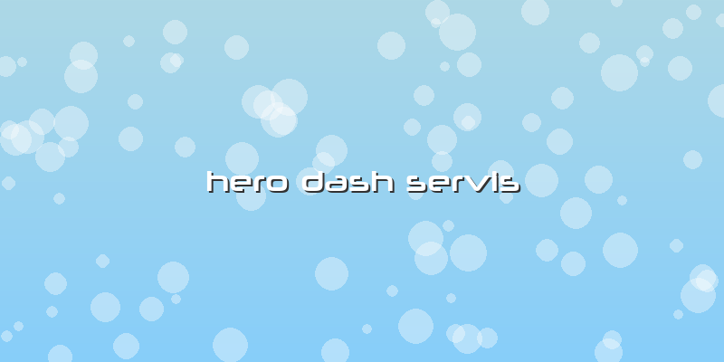 Hero Dash Servis