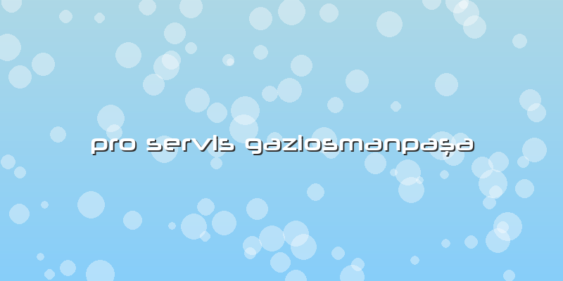 Pro Servis Gaziosmanpaşa