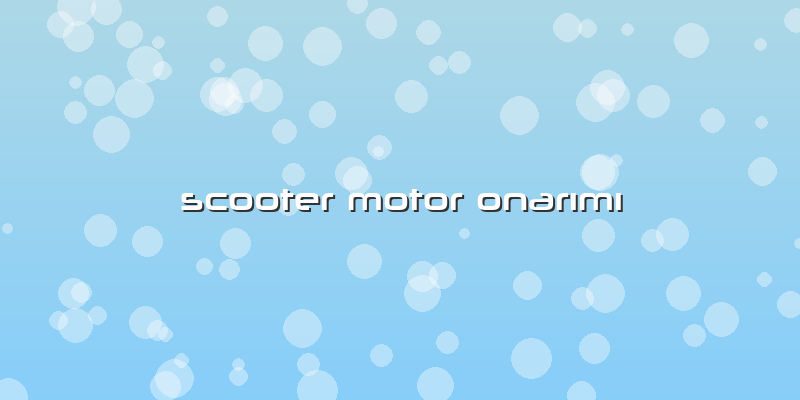Scooter Motor Onarımı
