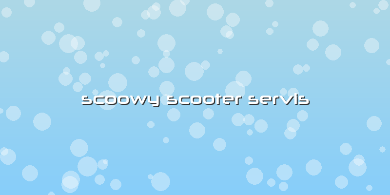 Scoowy Scooter Servis