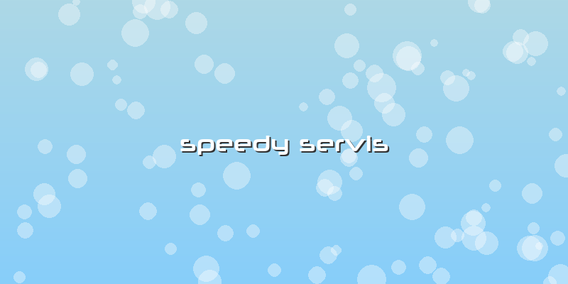 Speedy Servis